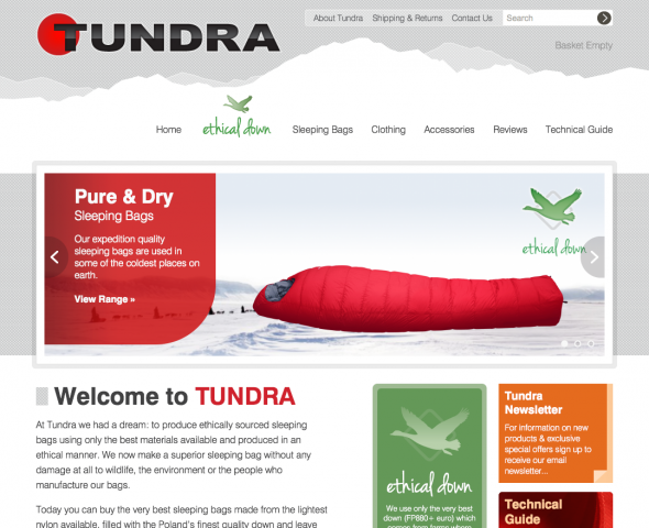 Tundra Sleeping Bags Homepage